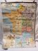 Vintage school map MDI double-sided France administrative & railways