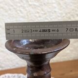 Vintage stoneware candlestick