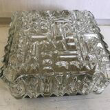 Vintage glass square wall lamp
