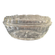 Beurrier  Ovale en verre  moulé