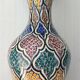 Moroccan ceramic vase from Safi - Traditional polychrome decoration