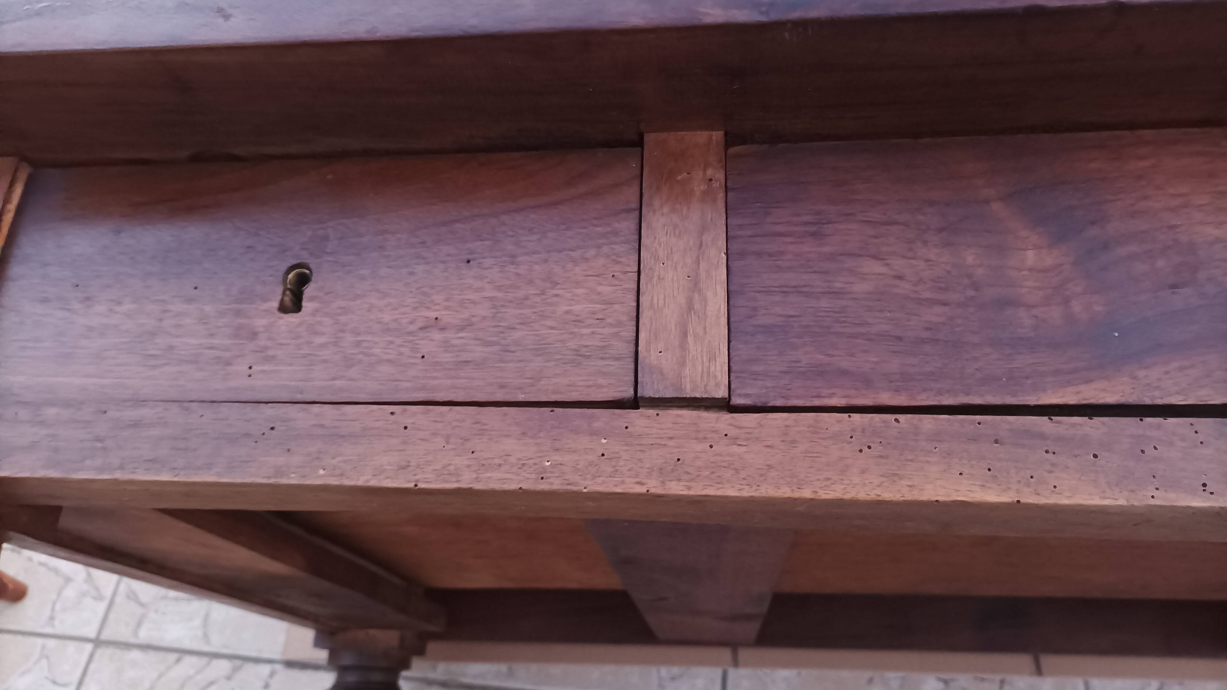 19th century walnut table
