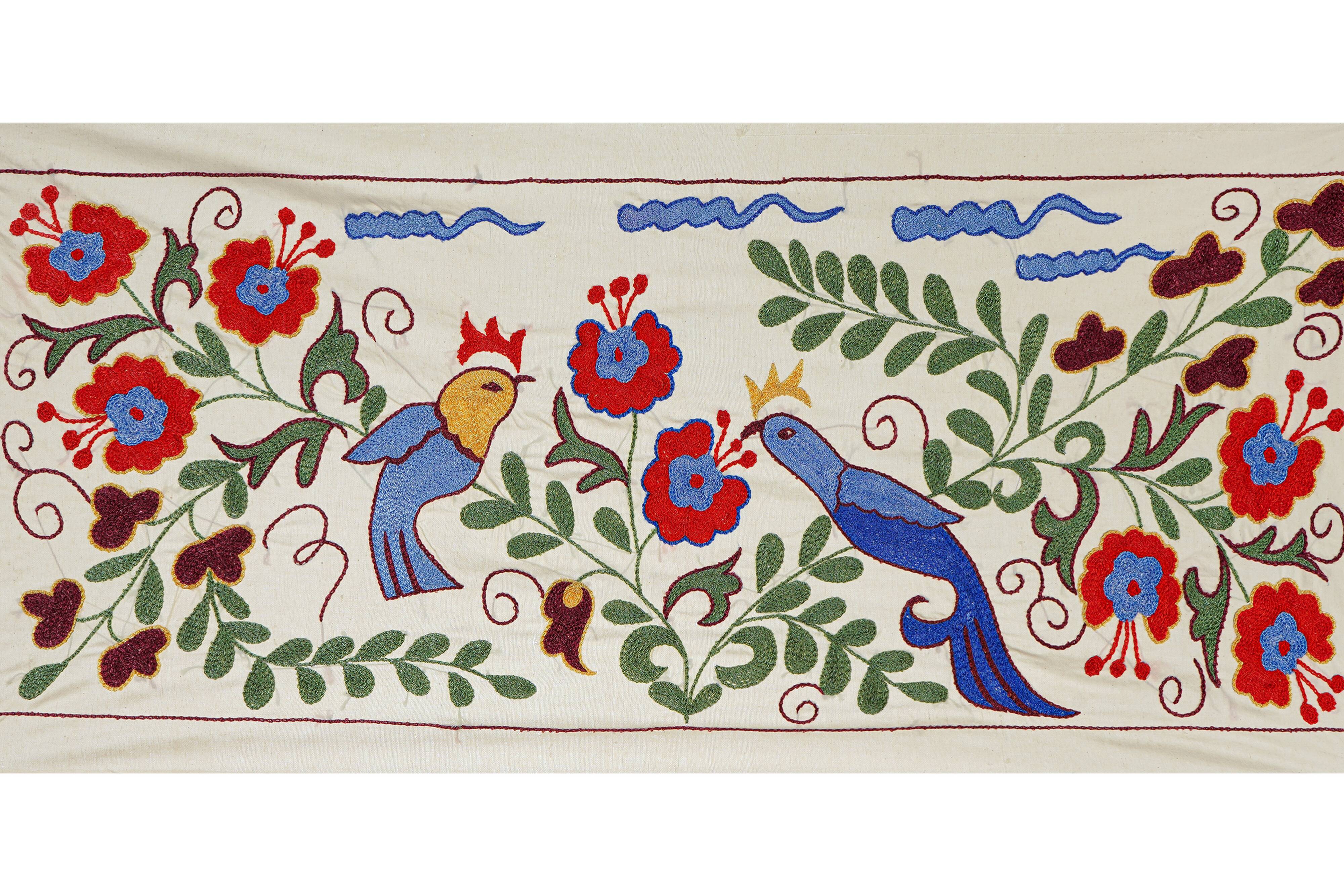 Hand-knotted rug, vintage Turkish rug 44x96 cm