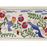 Hand-knotted rug, vintage Turkish rug 44x96 cm