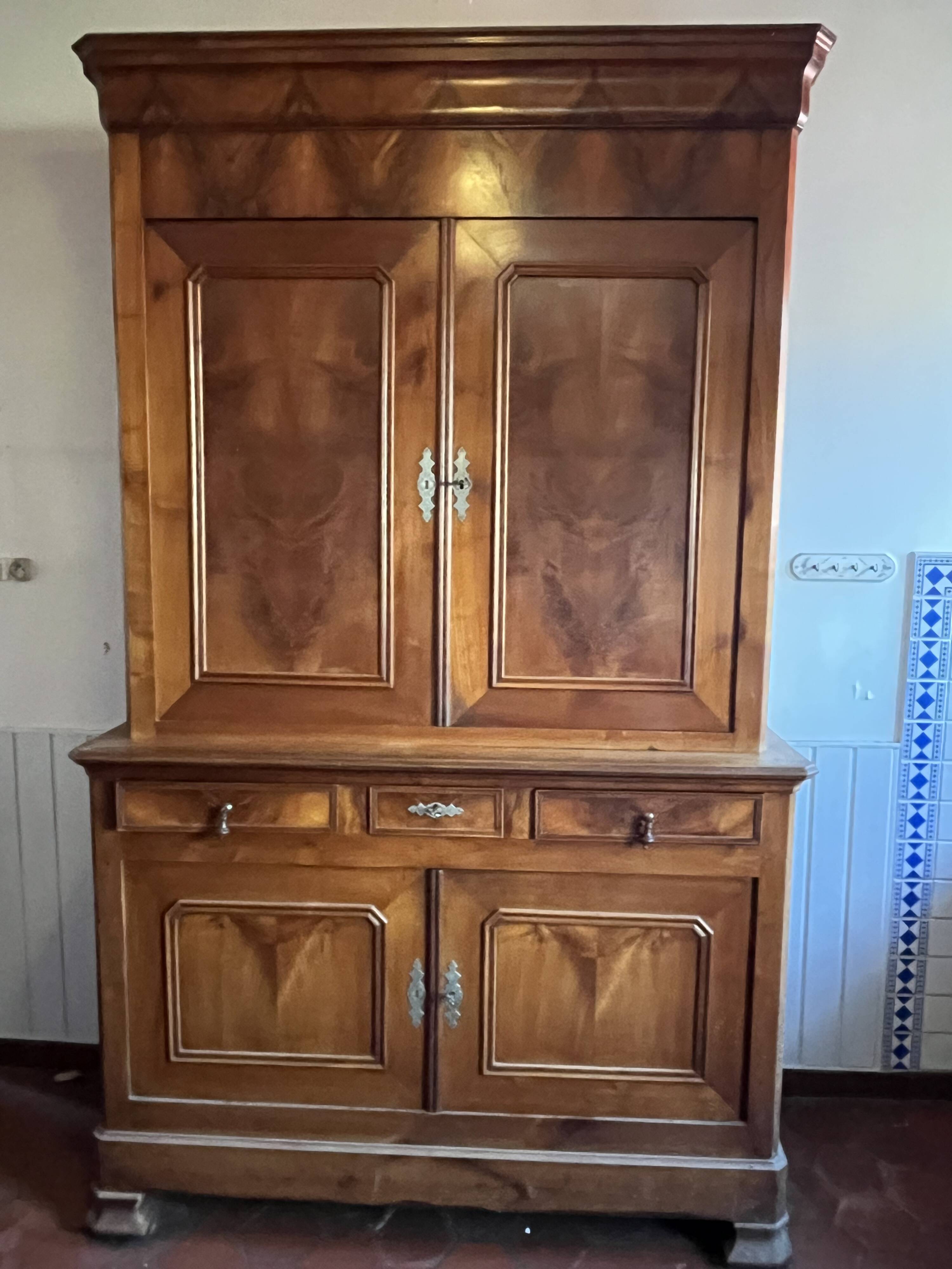 Two-Part Buffet in Cherry Wood