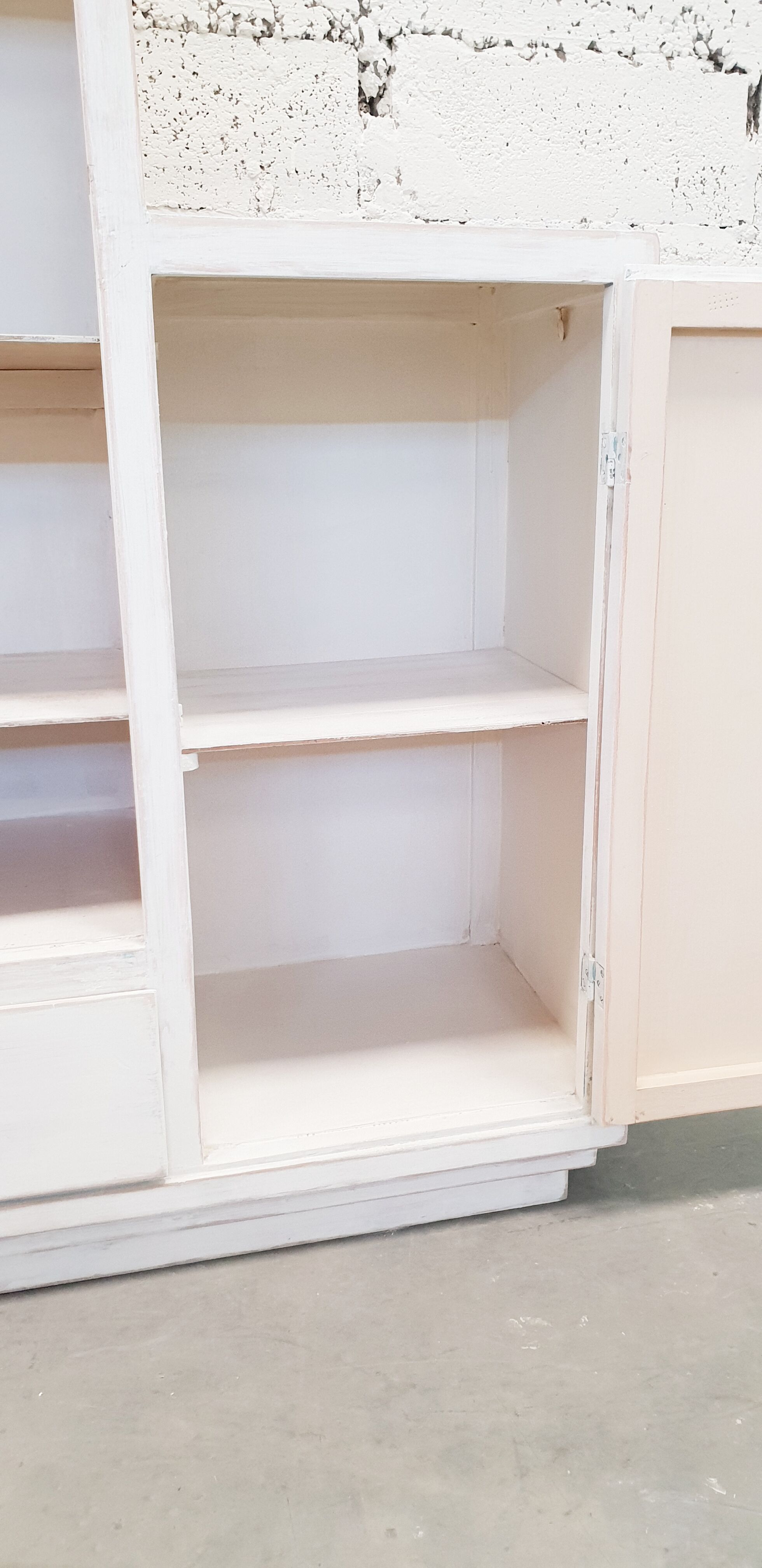 Vintage asymmetrical cabinet