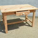 Natural wood farm table