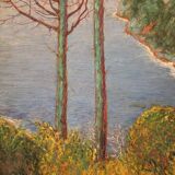 Italian landscape signed painting 20th century