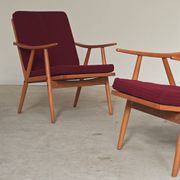 Pair of Boomerang armchairs Antonin Suman TON Thonet 1960
