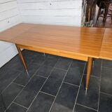 Vintage rectangular table with 2 extensions from the 60s
