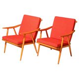 Pair of mid-century armchairs by Jaroslav Šmídek for TON, 1970s