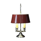 Lampe Bouillotte en bronze argenté XIXème