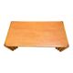 Table basse vintage en orme massif 1970