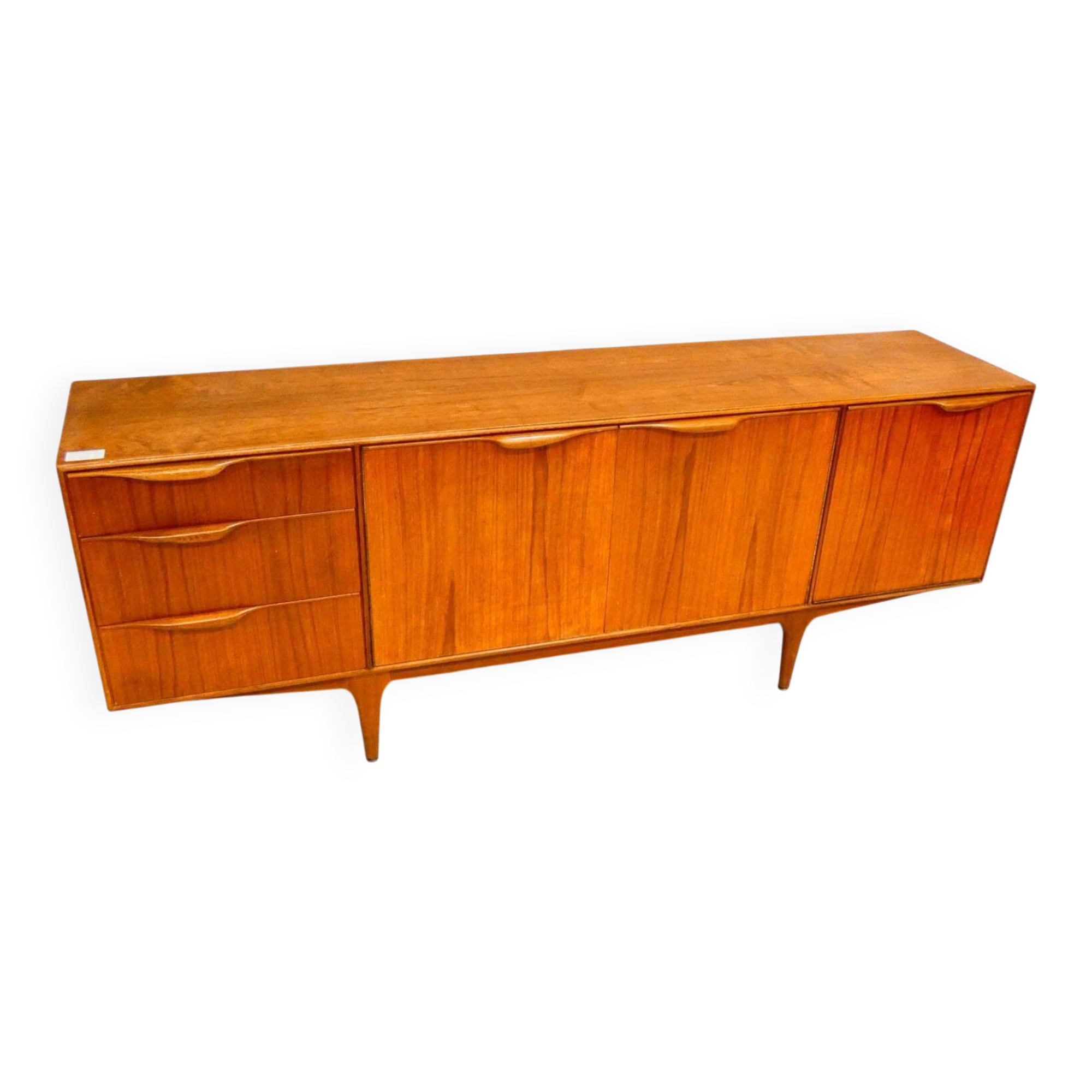 Rare McIntosh Teak Sideboard 202 cm – Carved Handles (Variant of D)