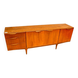 Rare Enfilade Teck McIntosh 202 cm – Poignées Sculptées