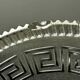 4 Baccarat plates in Greek key pattern 19th century