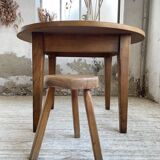 1950s round oak table