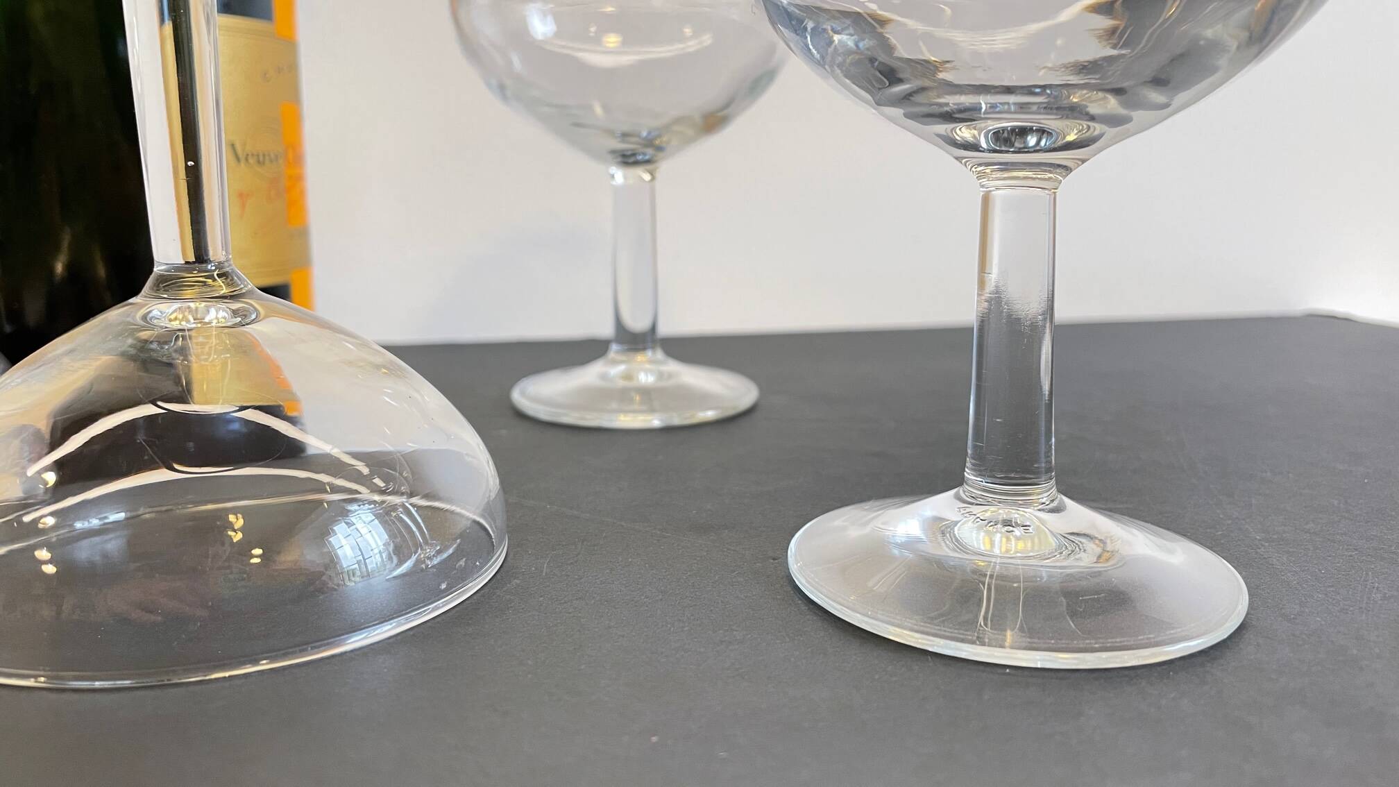 Duralex vintage champagne glasses