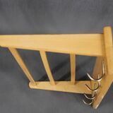 1960s Pair of Mid-century Wooden Wall Hangers, Czechoslovakia