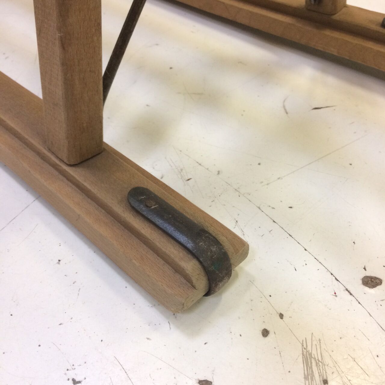 Vintage sled davos in solid beech  60/70