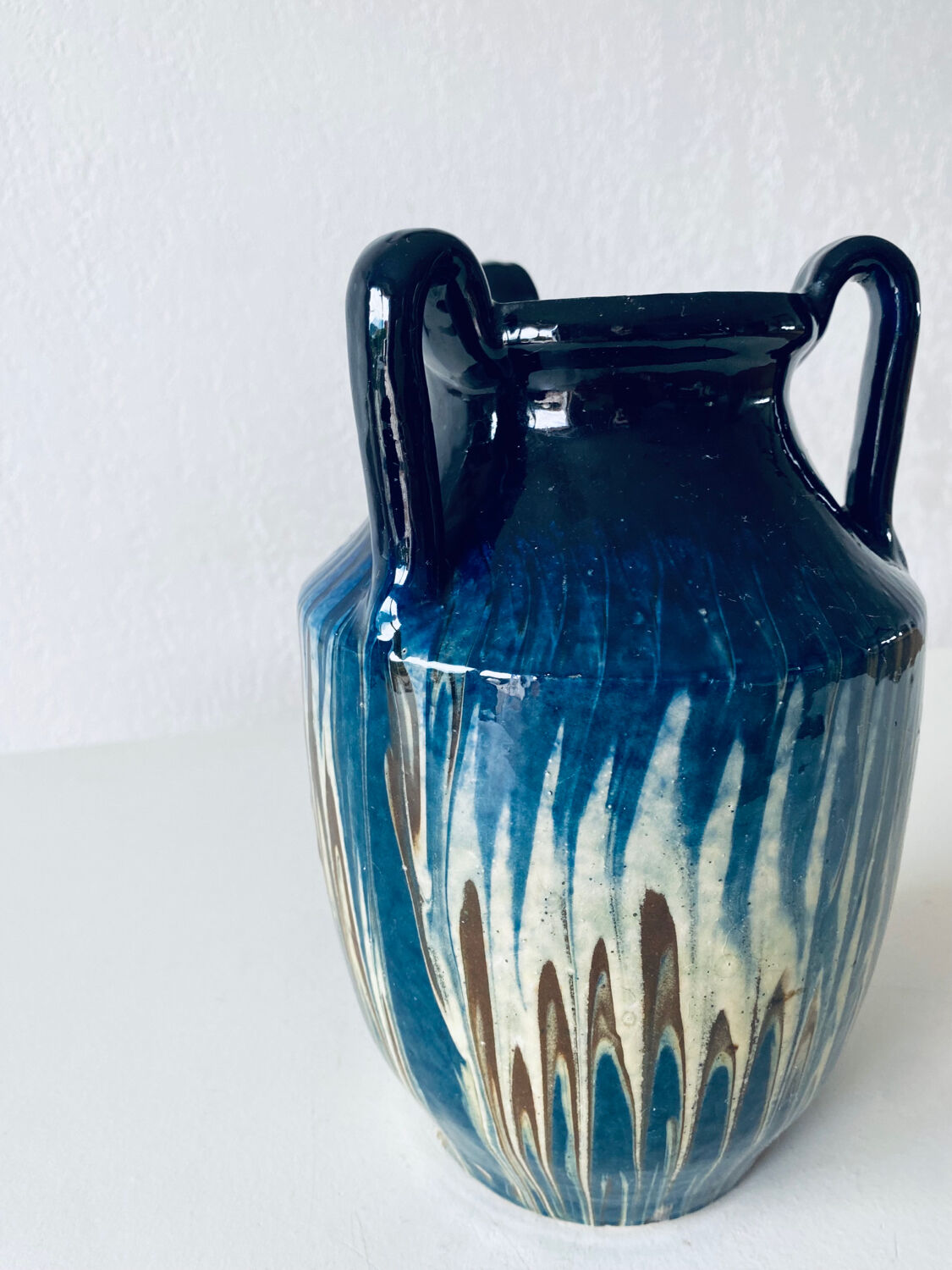Old Savoyard pottery, mixed colors with handles