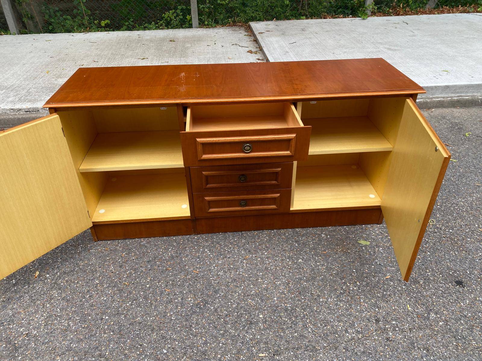 Large low storage unit / Sideboard 155 cm Ideal for 70's TV unit