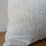 Old hemp canvas cushion 45x45 cm