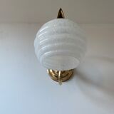 Lot 2 old vintage clichy glass sconces