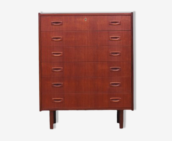 Commode en teck, design danois, années 1970, fabriqué au Danemark