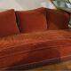 Vintage velvet daybed bench