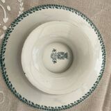 low compote bowl in opaque Gien porcelain, Montigny model