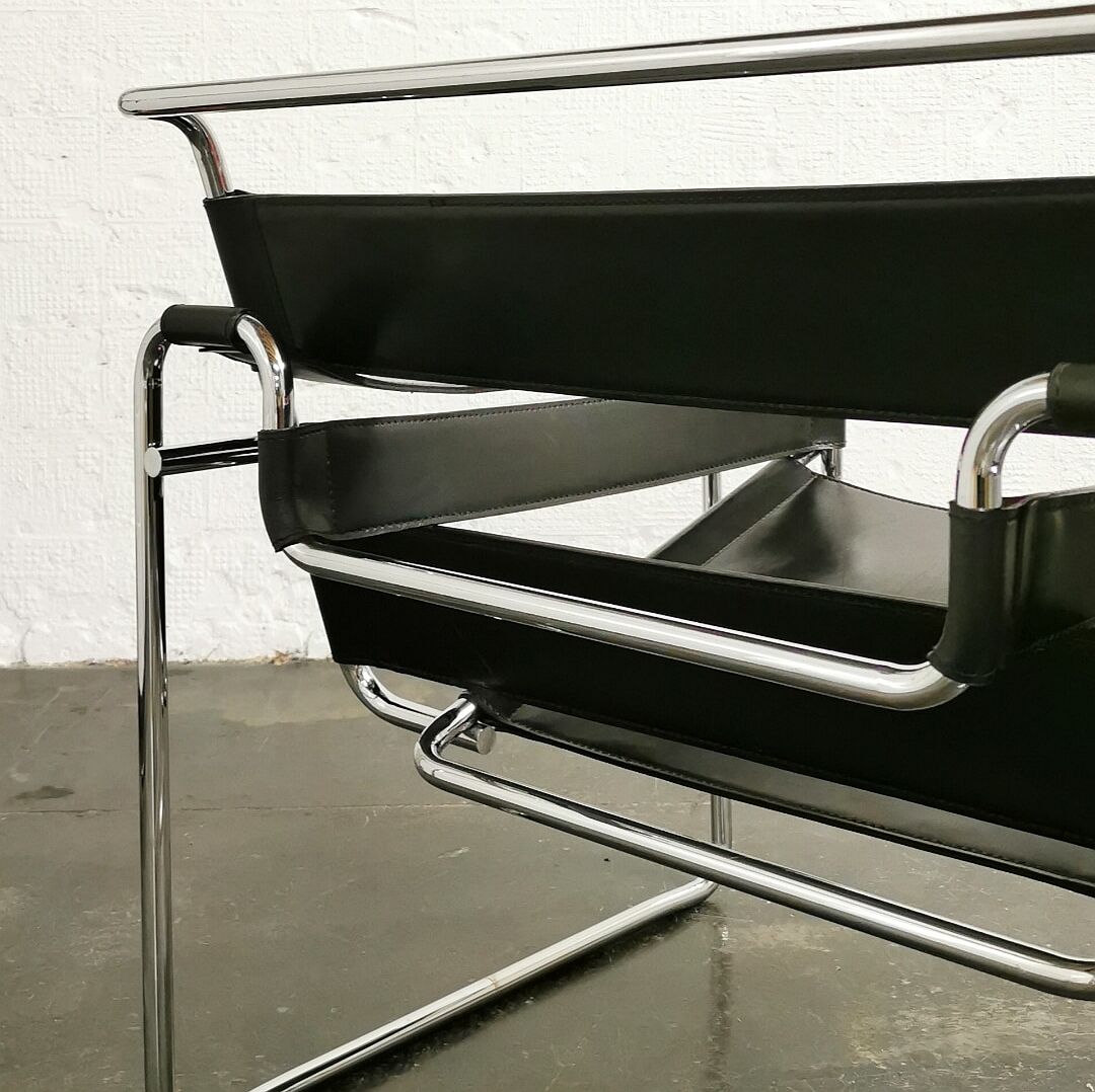 Armchair Wassily by Marcel Breuer, Habitat, 1970