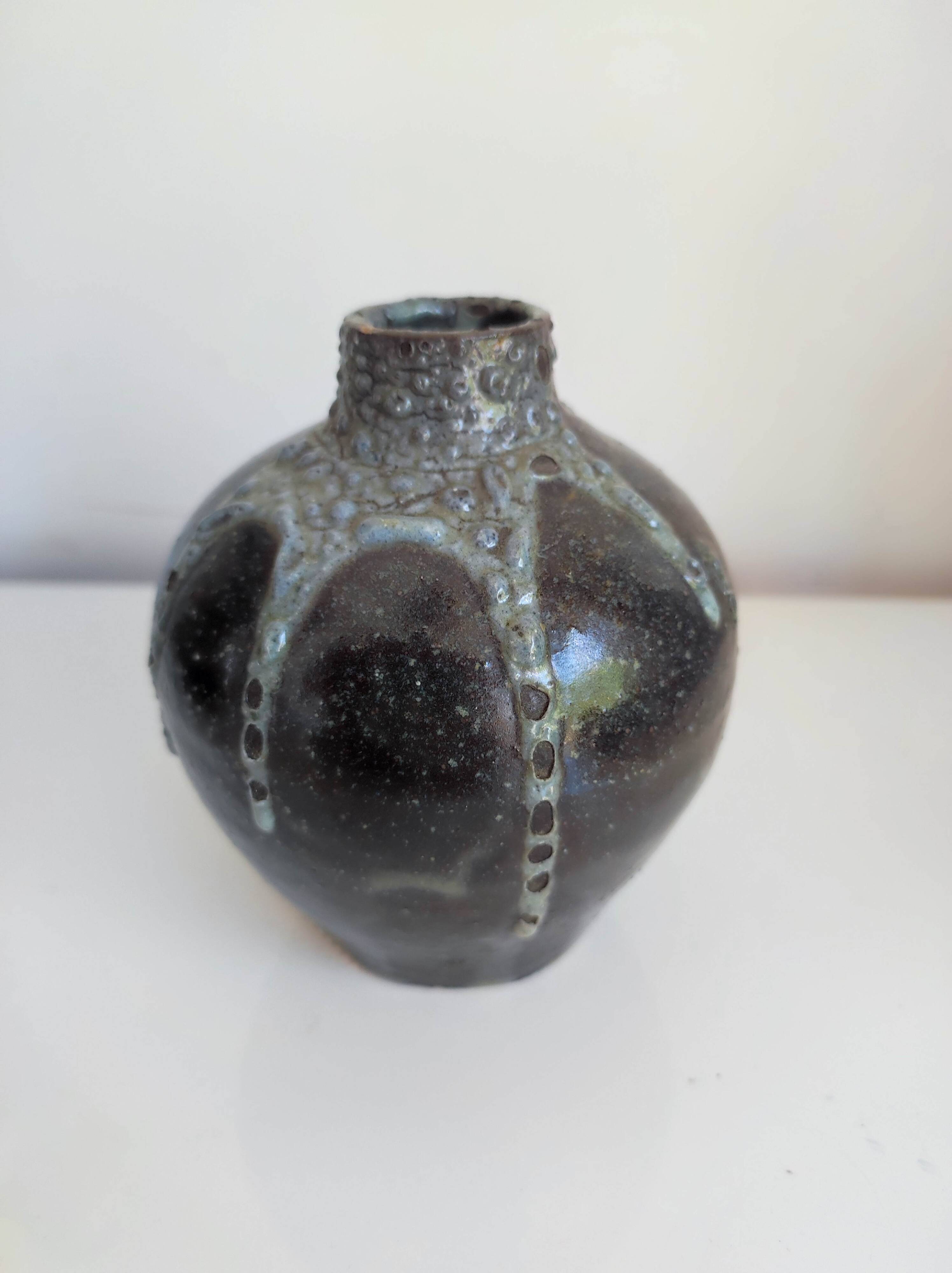 Eugène Lion stoneware vase