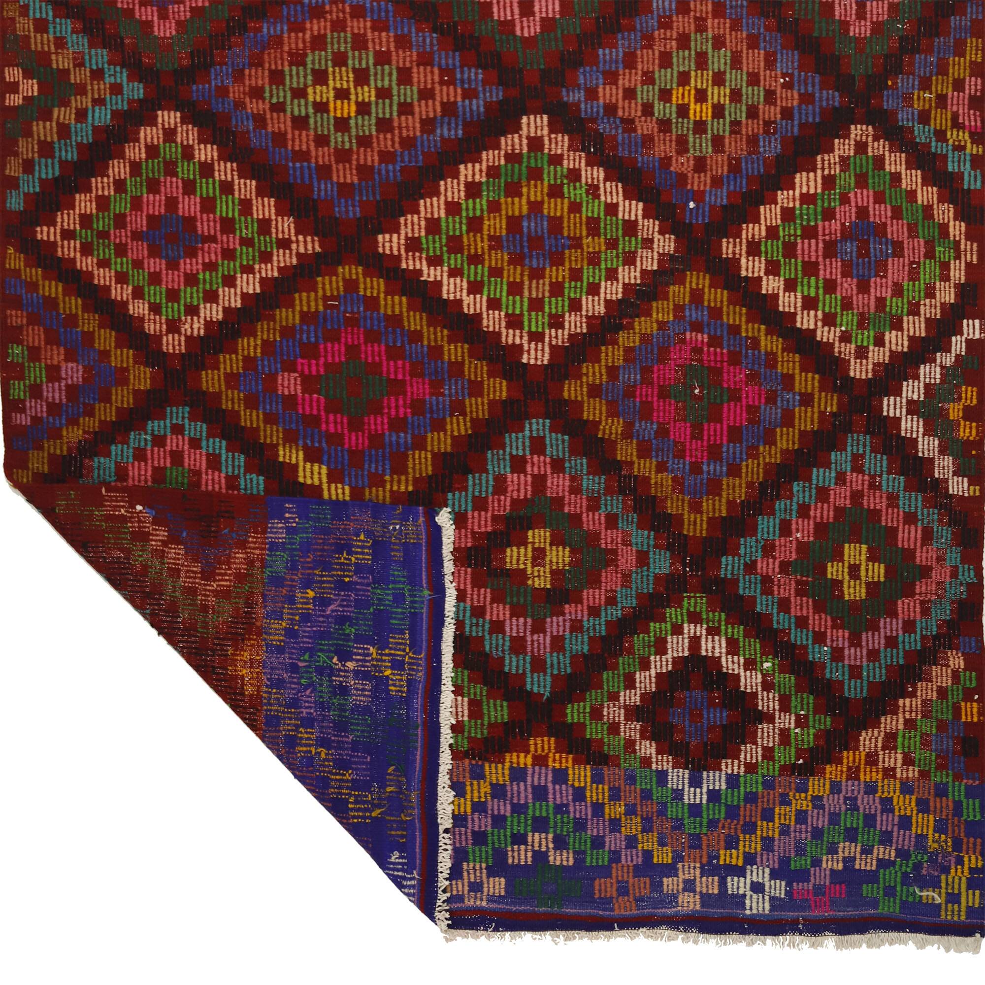 Unique Handwoven Vintage Rug 180x 273 cm