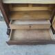 Old hosiery shell mirror cabinet Louis XV XIXth century beveled mirror mercury 2 drawers
