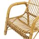 Italian rattan armchair, French Riviera style; Bohemian style side table