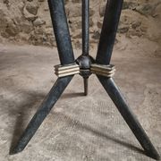 Table bistrot art déco française avec plateau Rex bakélite – c.1930–1940