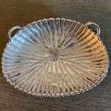 Silver metal basket ashtray