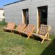 Lot 4 transats en pin Fatöli Kontiki Ikea 1970