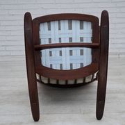 1960s, Danish rocking chair by Frank Reenskaug, model 182, sheepskin.
