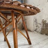 Table basse rotin « soleil »