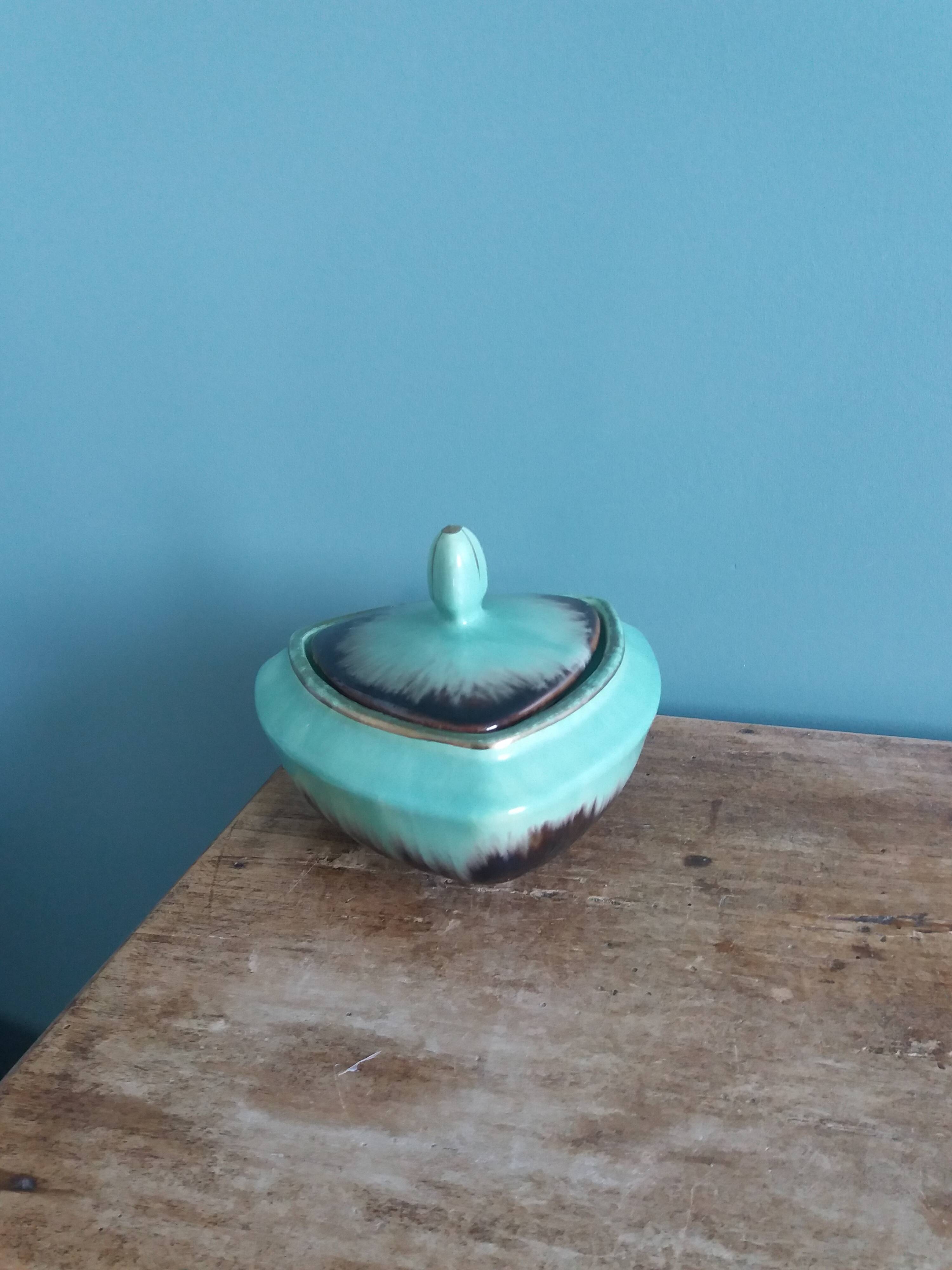 Ceramic sugar bowl/candy dish marked Germany