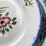 Set of 6 old Digoin flat plates