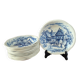 Set of 12 vintage deep plates Gien and Wedgwood 1967-71