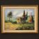 Italian signed painting countryside landscape from 20th century