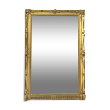 Antique Empire period mirror 165.5cm gilded with gold leaf