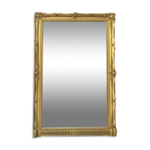 Antique Empire period mirror 165.5cm gilded with gold leaf