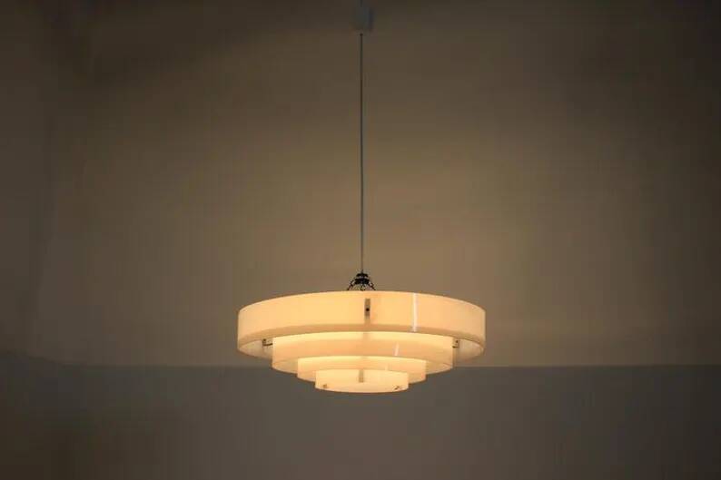 Midcentury Industrial Pendant / Up to 20 Pieces, 1970s