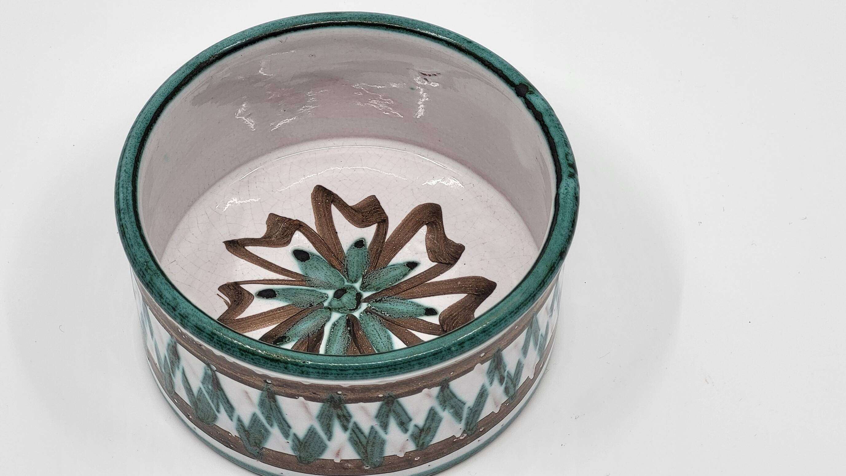 Vintage French ceramic ramekin by Robert Picault Vallauris 1970