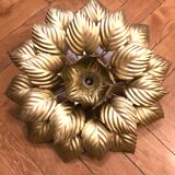 Gold metal leaf ceiling